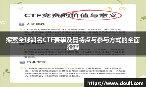 探索全球知名CTF赛事及其特点与参与方式的全面指南